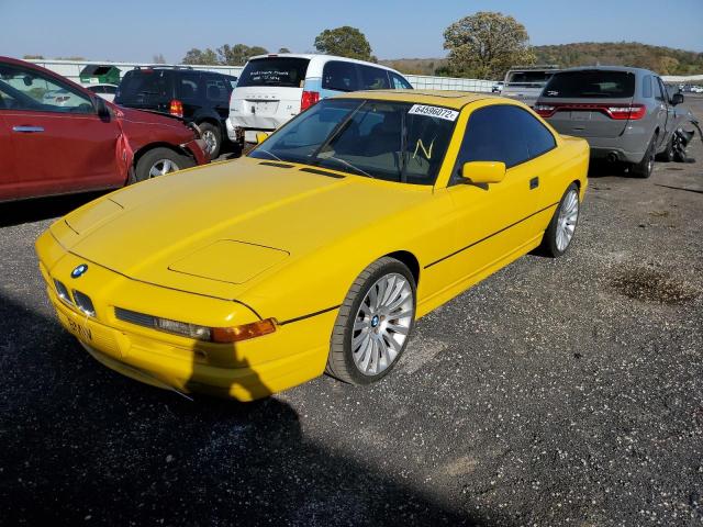 WBAEG1317NCB42539 - 1992 BMW 850I YELLOW photo 2