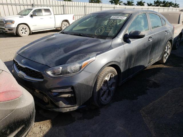 3KPF24AD7KE045458 - 2019 KIA FORTE FE GRAY photo 2