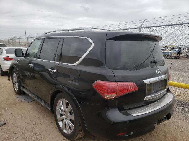 JN8AZ2NE5E9061832 - 2014 INFINITI QX80 BLACK photo 3