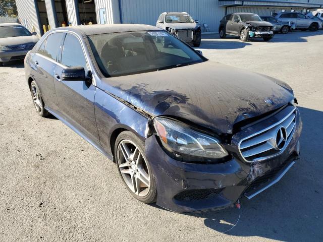 WDDHF5KB6EB070777 - 2014 MERCEDES-BENZ E BLUE photo 1