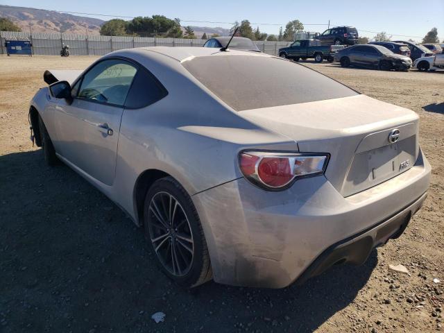 JF1ZNAA19D2728700 - 2013 TOYOTA SCION FR-S SILVER photo 3