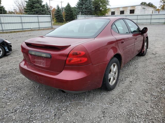 2G2WP552981157396 - 2008 PONTIAC GRAND PRIX ბურგუნდია ფოტო 4