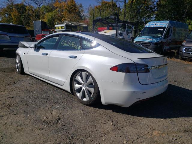 5YJSA1E40LF382818 - 2020 TESLA MODEL S Սպիտակ լուսանկար 3