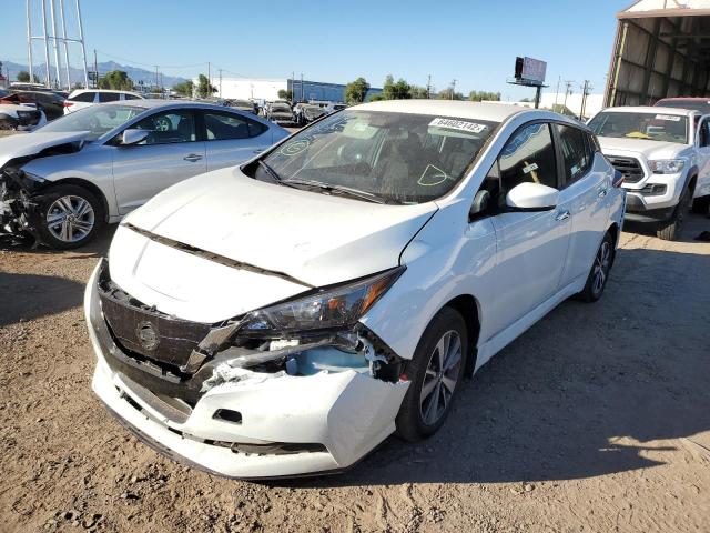 1N4BZ1BVXNC551299 - 2022 NISSAN LEAF S PLU WHITE photo 2