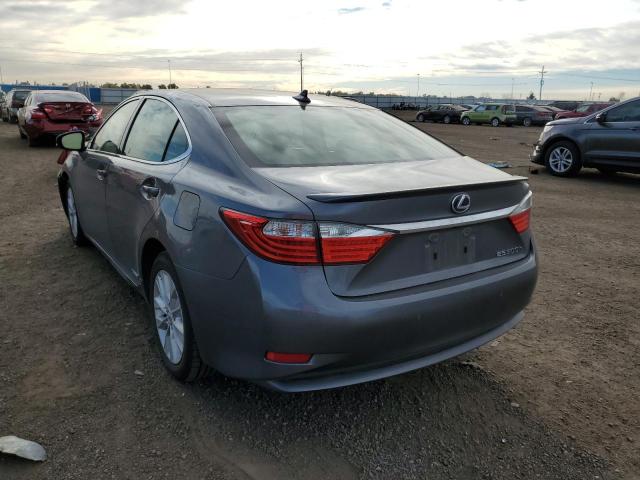 JTHBW1GGXE2066467 - 2014 LEXUS ES 300H GRAY photo 3