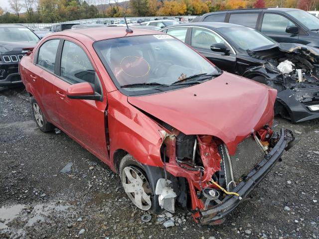 KL1TD56E59B627903 - 2009 CHEVROLET AVEO LS RED photo 1