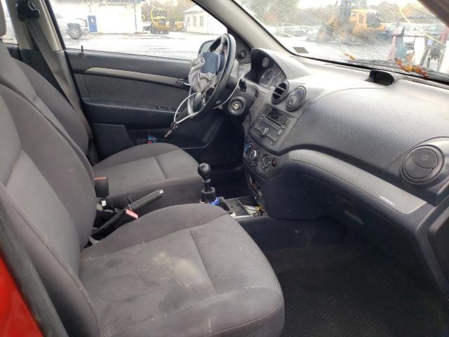 KL1TD56E59B627903 - 2009 CHEVROLET AVEO LS 红色 照片 5