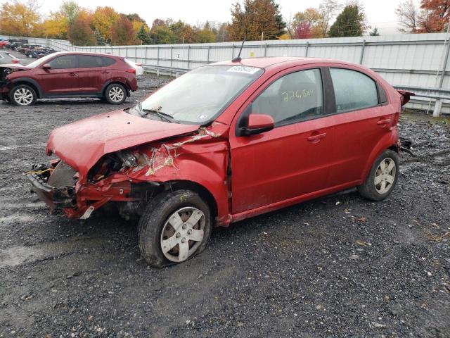 KL1TD56E59B627903 - 2009 CHEVROLET AVEO LS RED photo 9