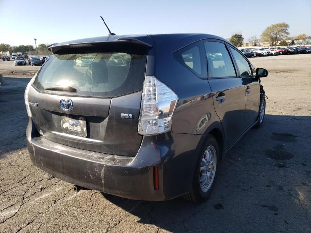 JTDZN3EU1C3136713 - 2012 TOYOTA PRIUS V SILVER photo 4