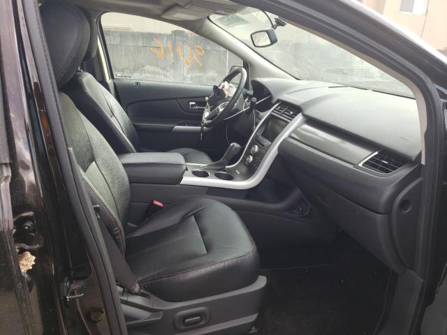 2FMDK3JC5EBA25256 - 2014 FORD EDGE SEL BLACK photo 5