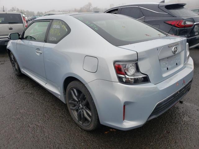 JTKJF5C76E3069864 - 2014 TOYOTA SCION TC Бірюзовий фото 3