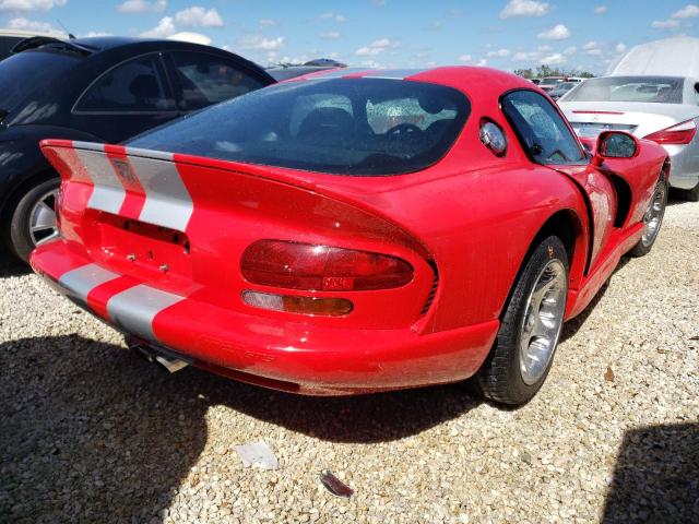 1B3ER69E1WV401423 - 1998 DODGE VIPER GTS RED photo 4