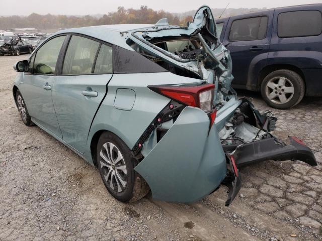 JTDL9MFU0M3028857 - 2021 TOYOTA PRIUS LE GREEN photo 3