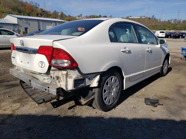 1HGFA46589L000469 - 2009 HONDA CIVIC GX WHITE photo 4