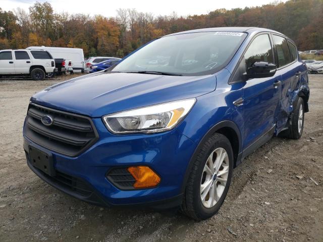 1FMCU0F79HUA02917 - 2017 FORD ESCAPE S BLUE photo 2