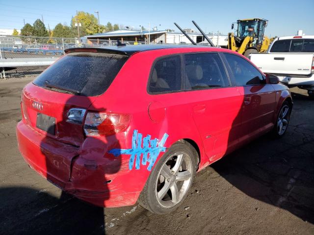 WAUKD78P47A013956 - 2007 AUDI A3 S-LINE RED photo 4