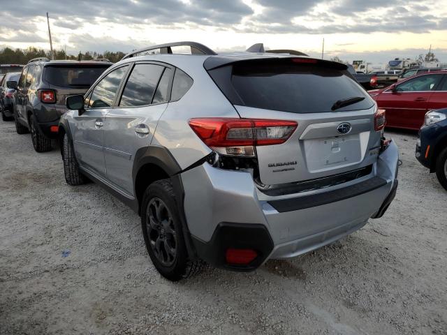 JF2GTHSC0MH281303 - 2021 SUBARU CROSSTREK SILVER photo 3