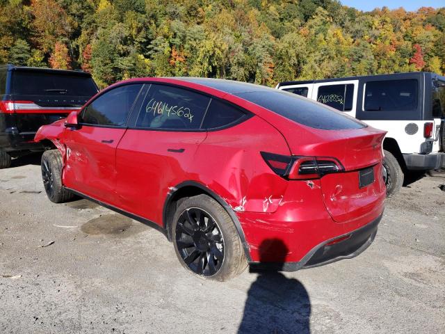 7SAYGDEEXNF454438 - 2022 TESLA MODEL Y RED photo 3