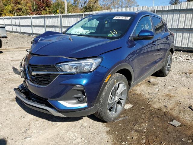 KL4MMESL2NB032853 - 2022 BUICK ENCORE GX BLUE photo 2