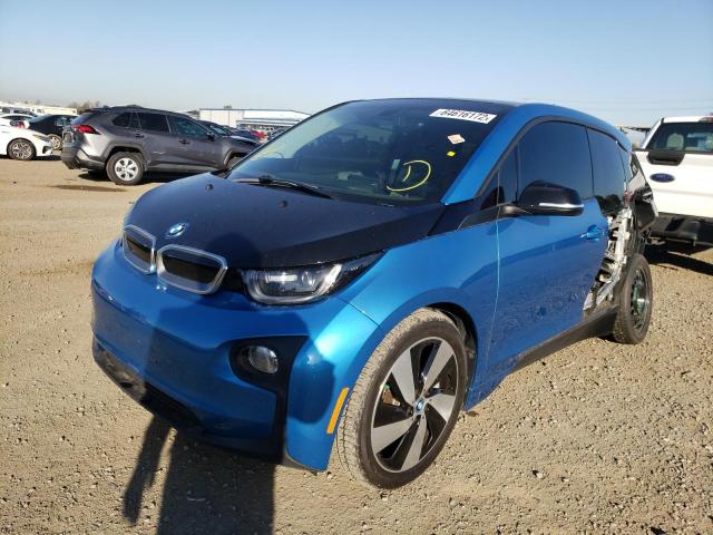 WBY1Z8C30HV890396 - 2017 BMW I3 REX BLUE photo 2