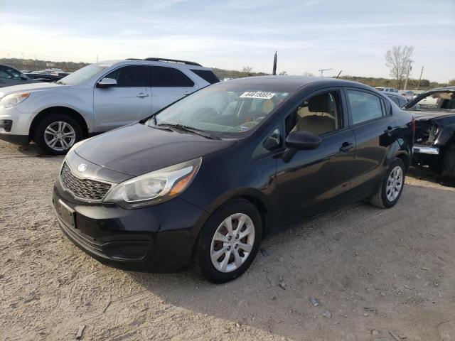 KNADM4A34E6324270 - 2014 KIA RIO LX BLACK photo 2