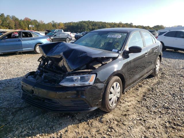 3VW2K7AJ9FM312338 - 2015 VOLKSWAGEN JETTA BASE BLACK photo 2