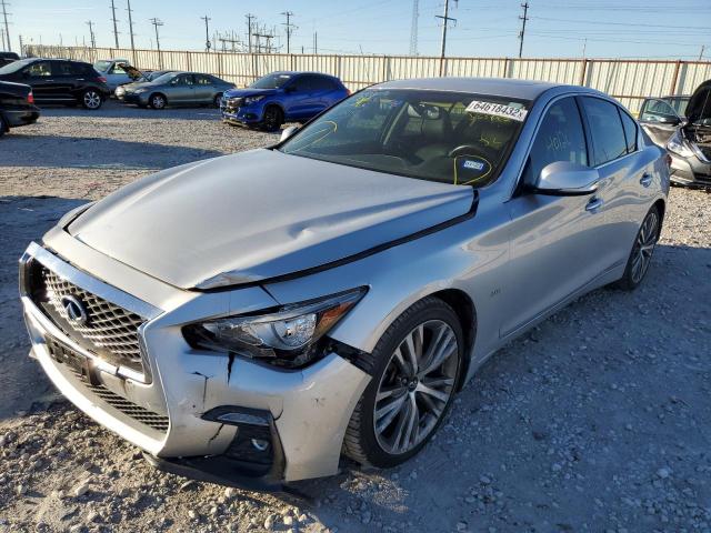 JN1EV7AP1JM355882 - 2018 INFINITI Q50 LUXE SILVER photo 2