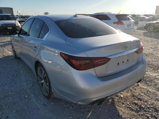 JN1EV7AP1JM355882 - 2018 INFINITI Q50 LUXE SILVER photo 3