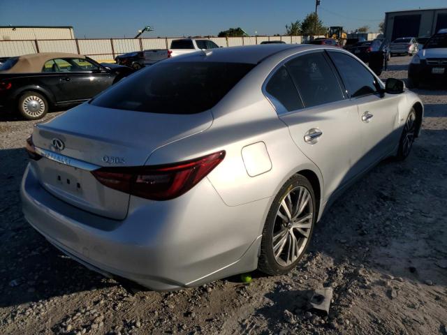 JN1EV7AP1JM355882 - 2018 INFINITI Q50 LUXE SILVER photo 4