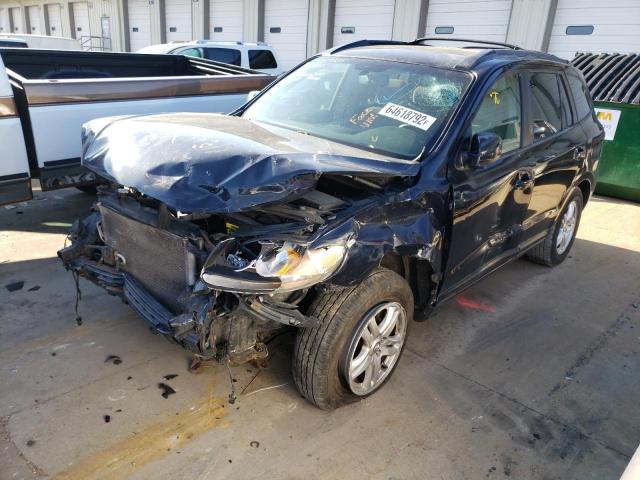 5NMSH13E17H070986 - 2007 HYUNDAI SANTA FE BLUE photo 2