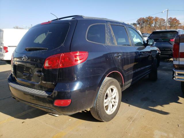 5NMSH13E17H070986 - 2007 HYUNDAI SANTA FE BLUE photo 4