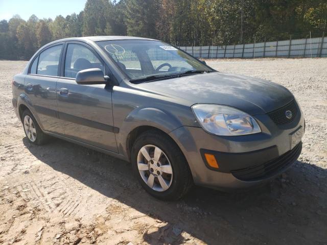 KNADE123666118749 - 2006 KIA RIO GRAY photo 1