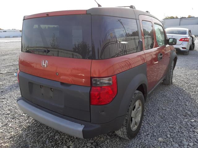 5J6YH28583L006326 - 2003 HONDA ELEMENT EX ORANGE photo 4