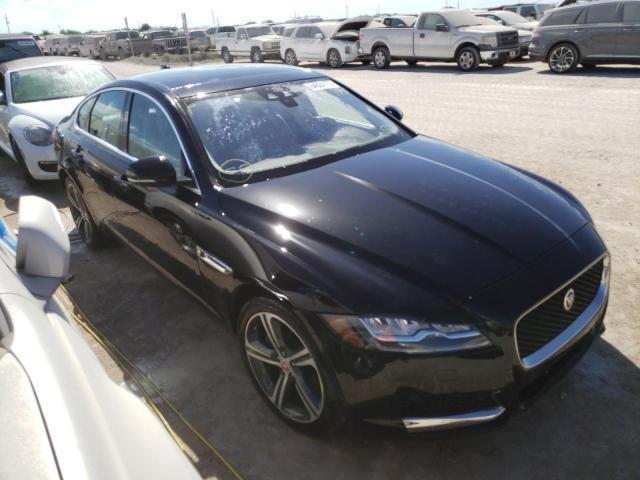 SAJBE4FX5JCY55381 - 2018 JAGUAR XF PRESTIG BLACK photo 1