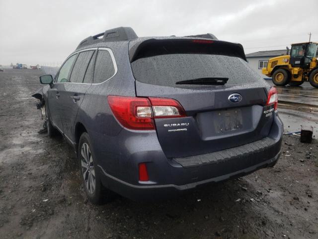 4S4BSANC5F3264720 - 2015 SUBARU OUTBACK CHARCOAL photo 3