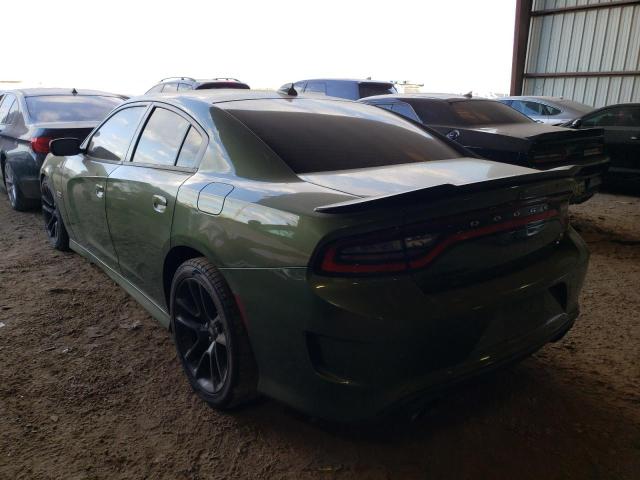 2C3CDXGJ5MH581591 - 2021 DODGE CHARGER SC GREEN photo 3