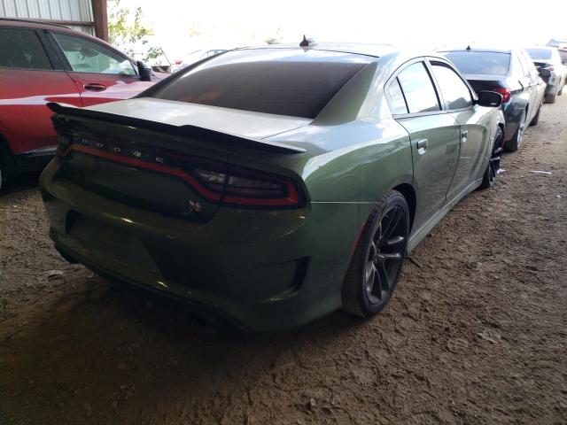 2C3CDXGJ5MH581591 - 2021 DODGE CHARGER SC GREEN photo 4