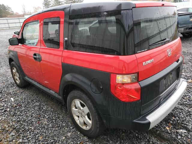 5J6YH28635L000493 - 2005 HONDA ELEMENT EX RED photo 3