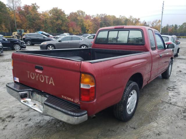 4TAVL52N0VZ254292 - 1997 TOYOTA TACOMA XTR RED photo 4