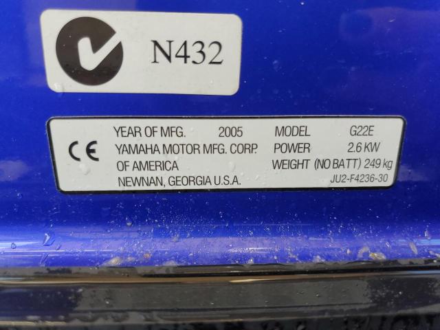 JU2305525 - 2006 YAMAHA GOLF CART BLUE photo 10