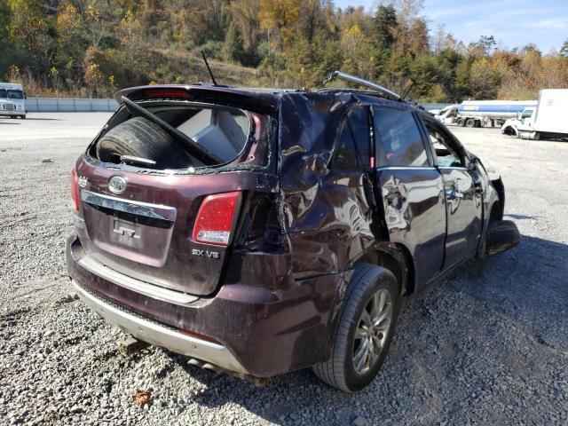 5XYKWDA28DG375181 - 2013 KIA SORENTO SX BURGUNDY photo 4