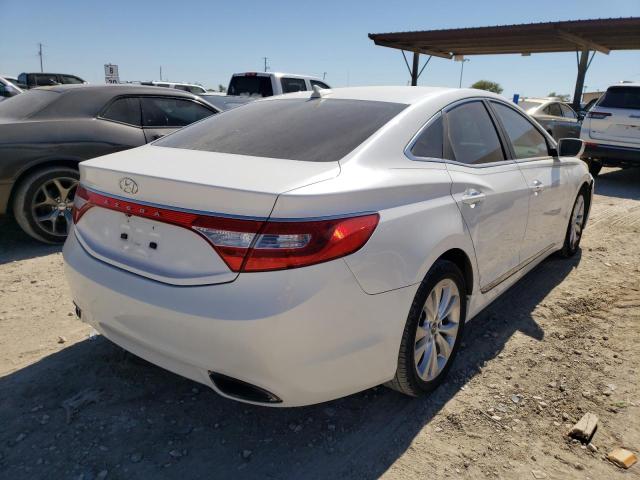 KMHFG4JG3CA125030 - 2012 HYUNDAI AZERA GLS WHITE photo 4