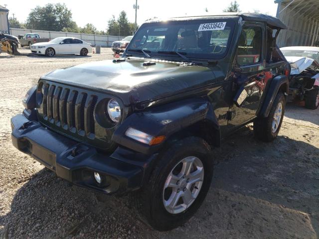 1C4GJXAN5NW245489 - 2022 JEEP WRANGLER S მწვანე ფოტო 2