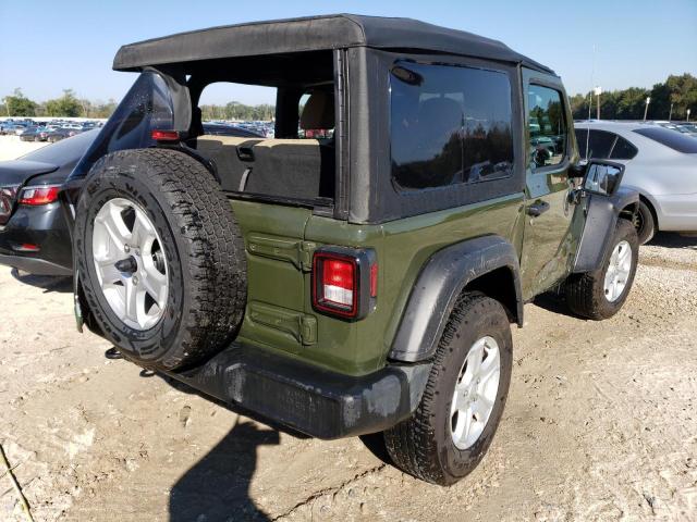 1C4GJXAN5NW245489 - 2022 JEEP WRANGLER S მწვანე ფოტო 4