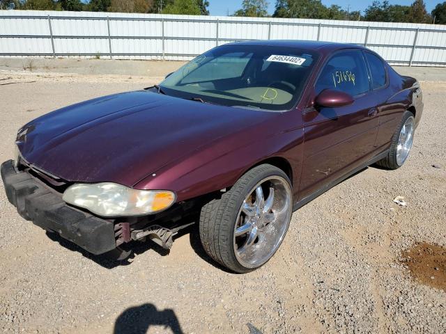 2G1WW12E549440288 - 2004 CHEVROLET MONTE CARL 勃艮第红 照片 2
