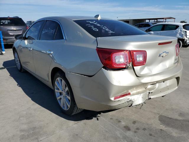 1G11H5SA9DF269951 - 2013 CHEVROLET MALIBU LTZ ოქროსფერი ფოტო 3