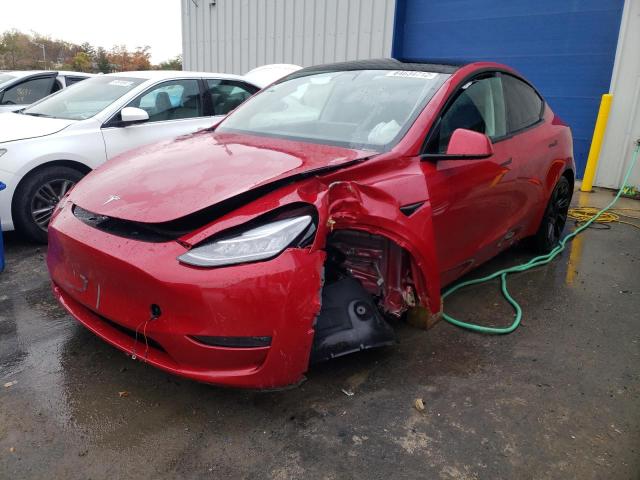 5YJYGDEE0MF078473 - 2021 TESLA MODEL Y RED photo 2