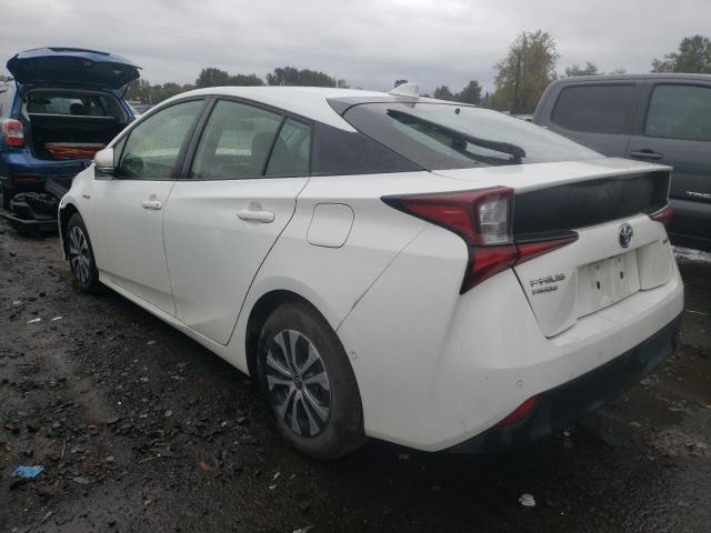 JTDL9RFU7L3022338 - 2020 TOYOTA PRIUS LE WHITE photo 3