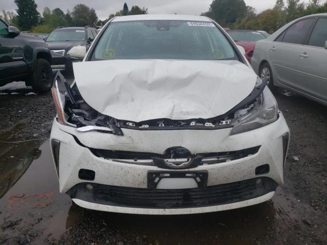 JTDL9RFU7L3022338 - 2020 TOYOTA PRIUS LE WHITE photo 9