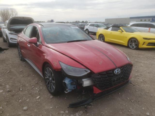 5NPEH4J20LH017832 - 2020 HYUNDAI SONATA LIM RED photo 1